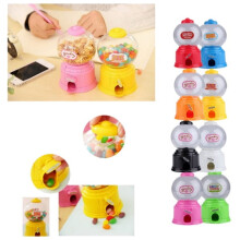 Mini máquina expendedora de dulces y chicles con forma de hucha, juguete infantil multicolor aleatorio, aproximadamente 14,5 x 8,7 cm.
