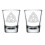 Bicchierini da shot Triquetra con nodo celtico 2 pezzi 1,75 oz 1