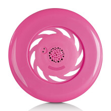 Bluetooth-Lautsprecher in Frisbee-Form, wasserdicht, pink, 20 m Reichweite