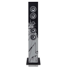 Bluetooth-Turmlautsprecher, USB/SD/AUX, FM-Radio, LCD-Bildschirm