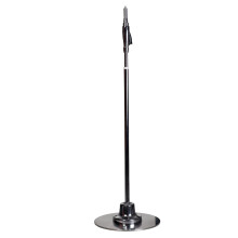 Retro-Mikrofonständer aus Chrom, höhenverstellbar von 80 bis 180 cm