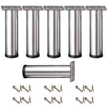 6 Stück verstellbare Betterhöhungen mit rutschfester-Silber