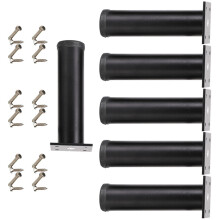 Durability Furniture Support Legs with Nonslip Base-Black