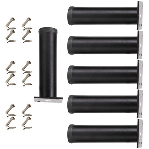 Durability Furniture Support Legs with Nonslip Base-Black