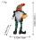 Halloween Witch Plush Doll with Broom, 1 Pc 2