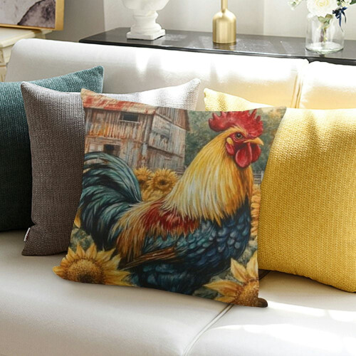 Short Plush Pillow Cover with Invisible Zipper 2
