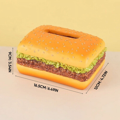 Hamburger-Shaped Tissue Holder – Resin Decorative Box 2