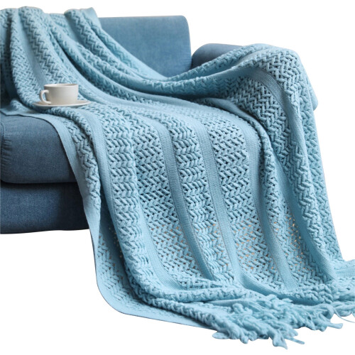 Nordic Style Knitted Sofa Blanket 127x152 cm 1