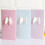 3D-mönster gratulationskort papper 10-pack 16x8cm 3