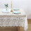 Toalha de mesa retangular de renda branca 75x300cm ou 150x300cm 2
