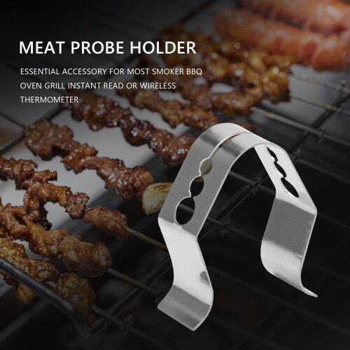 Universal Meat Thermometer Probe Clip Holder Set of2 2