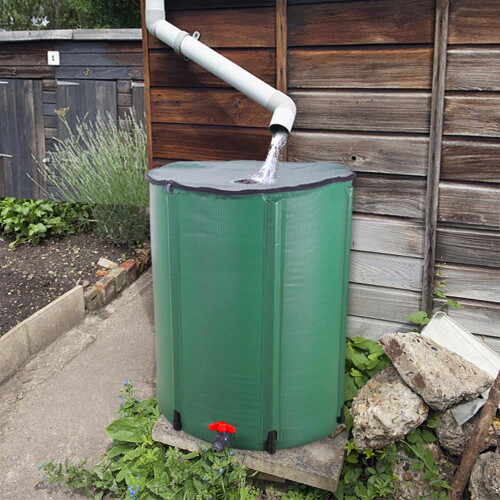 Zimtown Folding Rain Barrel66Gallon Green 2