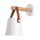 Aplique LED industrial de pared con soporte de madera, casquillo E27. 2