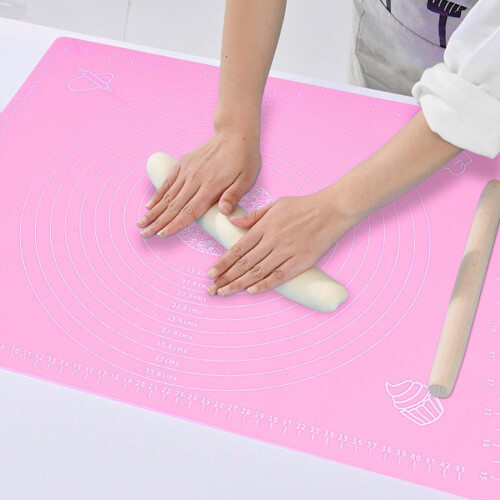 Tapis à pâte en silicone avec graduations, 50 x 40 cm 1