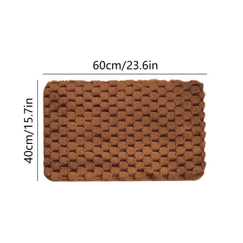 Bathroom Floor Mat Non-Slip Absorbent Polyester40x60cm 1