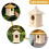 Nichoir en bois naturel pour perruches 5
