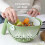 Panier d'égouttage double couche avec poignée, vert, 1 pièce 5