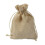 20 bolsas de regalo de arpillera con cordón, 13x18 cm. 2