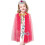 Set da principessa per bambine, costume rosa da 7 pezzi 3