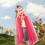 Set da principessa per bambine, costume rosa da 7 pezzi 5