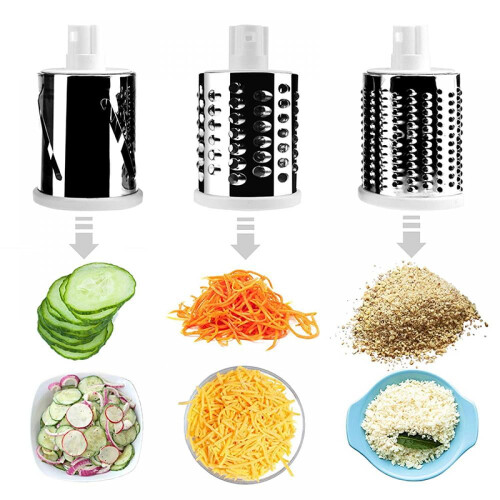 Round mandoline slicer for vegetables and cheese, 1 piece 2