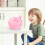 Hucha de plástico rosa para niños 5