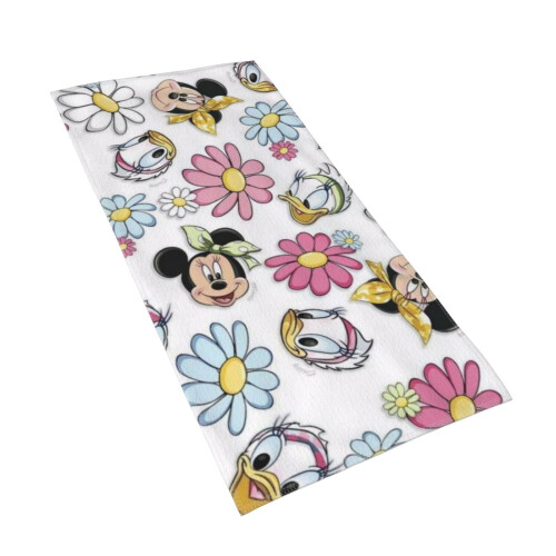 Mickey Mouse Hand Towel100% Polyester Soft Absorbent 2