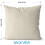 Housse de coussin en tissu 45 x 45 cm (1 pièce) 2