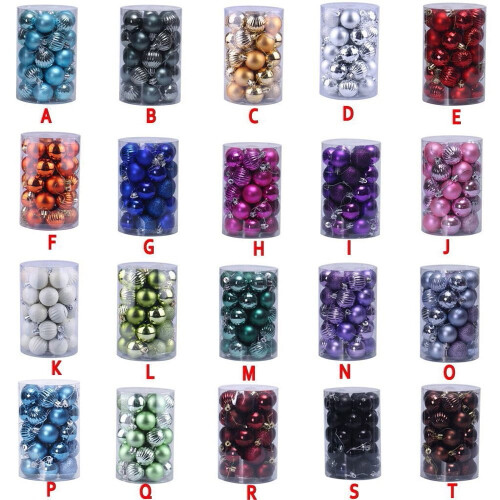 AMERTEER Dark Purple Christmas Tree Bauble 40mm 1