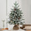 White Flocked Christmas Tree 45 cm 2
