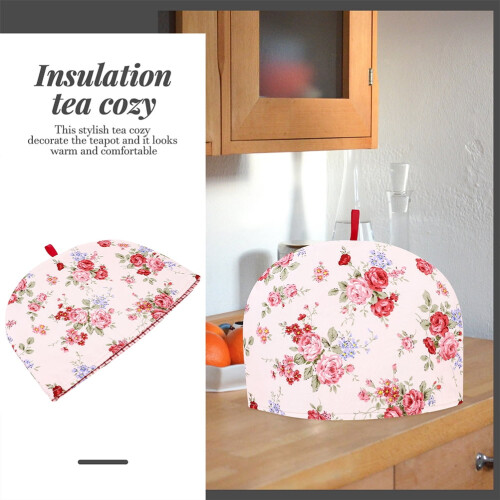 Chauffe-théière en coton imprimé, isolant, lot de 2 1