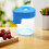 Acryl LED-opbergpot met vergrootglasdeksel en USB-aansluiting 4