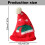 Mini Knitted Christmas Hat and Scarf Set 5