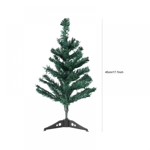 Árvore de Natal de mesa em PVC de 45 cm (17,7 polegadas) 1