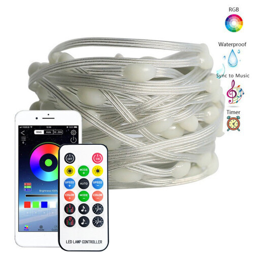 Bandeaux LED intelligents, application et télécommande, 15 m, 16 m 2