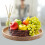 Plateau de service en bois 33 cm marron 3