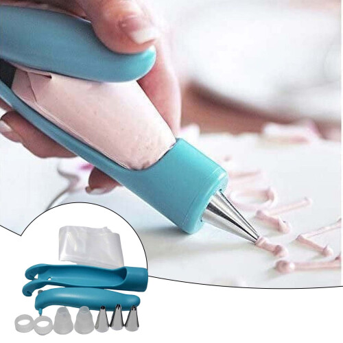 Kit de stylos réutilisables pour la décoration de gâteaux, avec embouts et sachets. 1