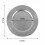 Silberne Acryl-Platzteller, 33 cm, 6er-Pack 4