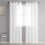 Linen Curtains 98 Inch Semi-Sheer Light Filtering Back Tab 2