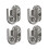Wandgemonteerd telescopisch slippersrek – 4 stuks 2