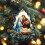 Presépio de Natal, Enfeite Plano Religioso de 8cm 2