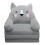 Zynic Plush Foldable Kids Sofa Bed 2-in-1 2