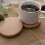 Solid Wood Coaster Modern Round Table Mat 2 Pcs 3