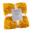 Soft Polyester Throw Blanket 100x150cm Yellow 2