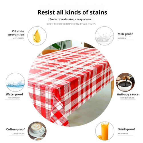Engangs rektangulær plastduk 1