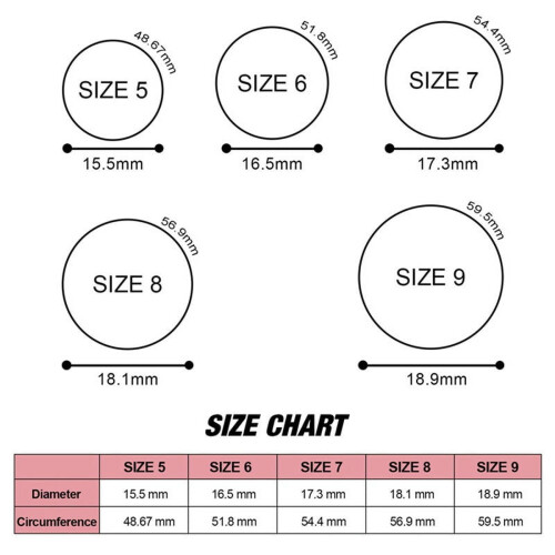 Ensemble de 2 bagues de couple en silicone rose – Largeur 5,7 mm, Taille 6 2