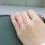 Ensemble de 2 bagues de couple en silicone rose – Largeur 5,7 mm, Taille 6 5