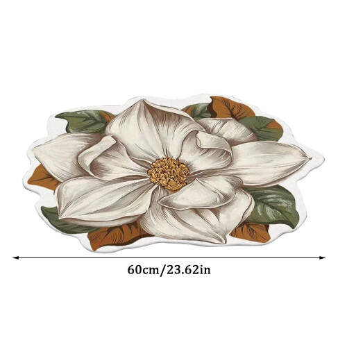 Krystallfløyelsmatte med solsikke, 60 cm 2
