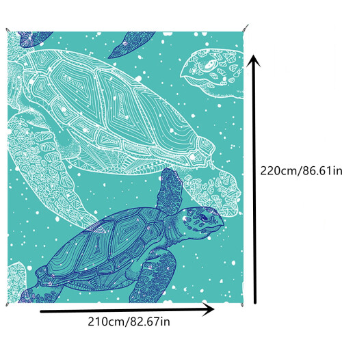 Beach Mat Waterproof Sand-Free Portable Foldable 200x150cm 2