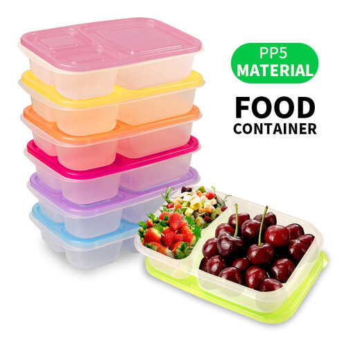 Reusable Bento Containers Set with Lids 7-Piece 2